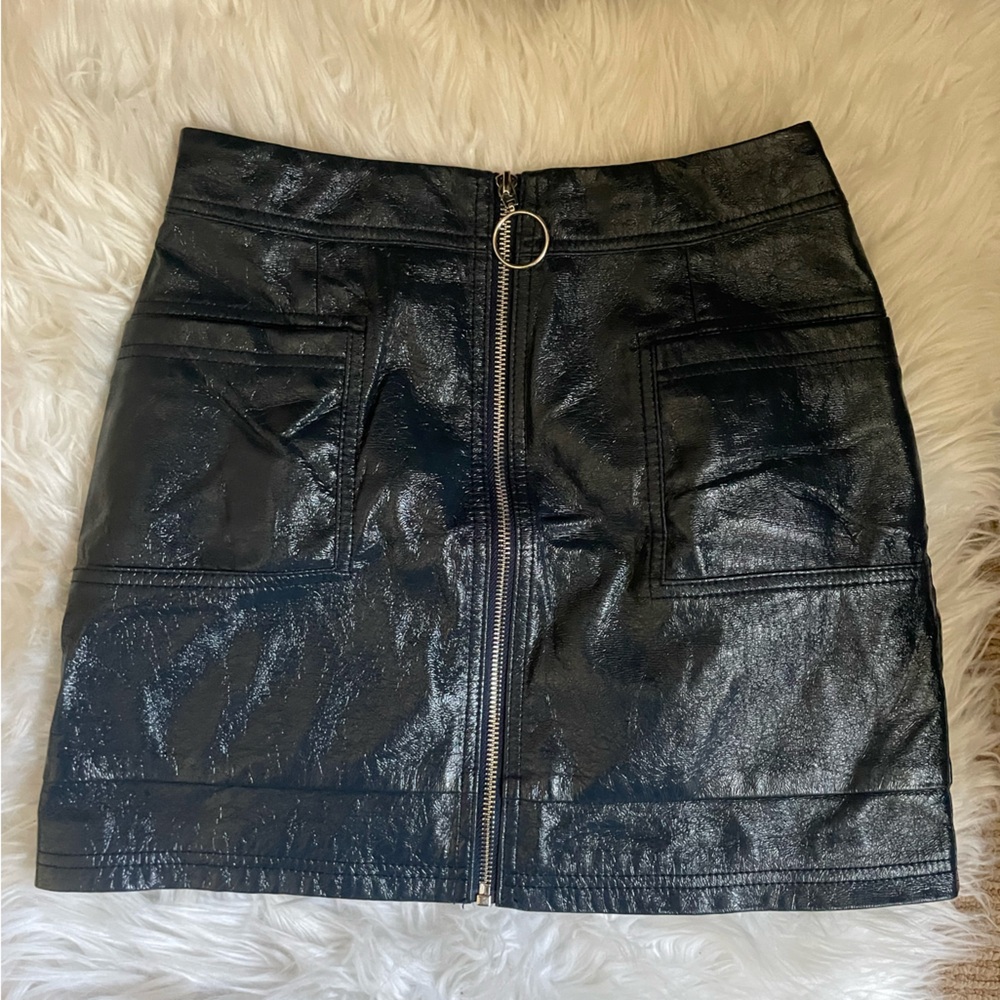 Topshop Black Mini Pencil Skirt for Night Out